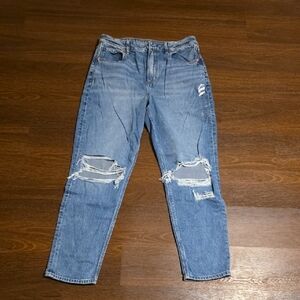 American Eagle Outfitters Blue Distressed Boyfriend Jeans